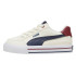 Zapatillas Puma Court Classic Vulc Niño Warm Blanco