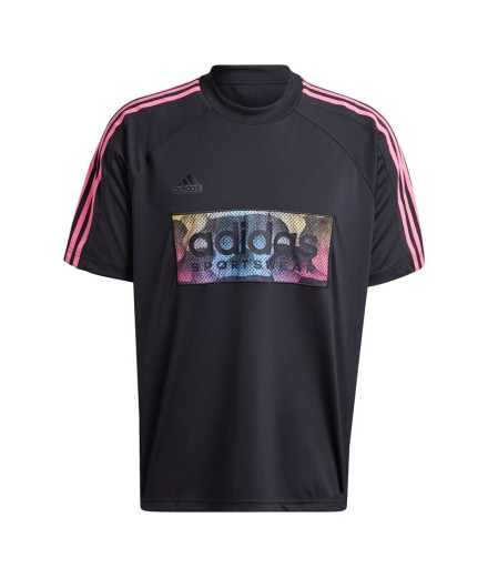 Camiseta adidas Tiro Aop Hombre Negro