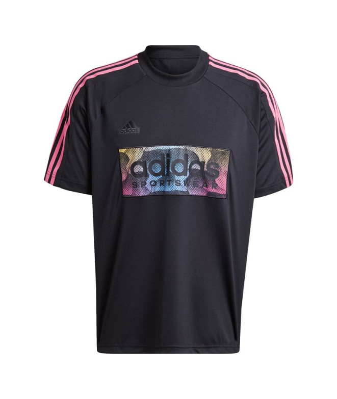 Camiseta adidas Tiro Aop Hombre Negro