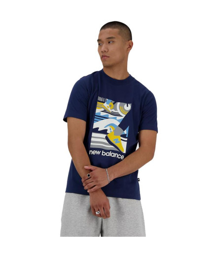 Camiseta New Balance Sport Essentials Triathlon Hombre Azul