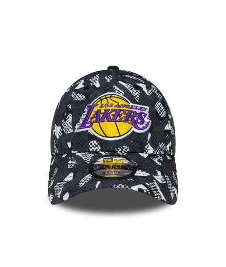 Gorra New Era Seasonal Print 9FORTY LA Lakers NBA Mujer
