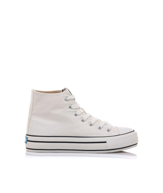 Zapatillas Mustang Bigger-X Canvas Blanco Mujer