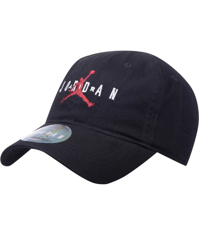 Gorra Jordan Curve Brim Adjustable Niño Negro