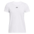 Camiseta de Fitness Under Armour Campus Core Mujer Blanco