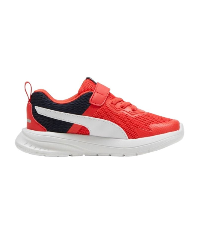 Zapatillas Puma Evolve Run Mesh Rojo Infantil