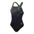 Bañador de Natación Speedo Digital Printed Medalist Mujer Negro