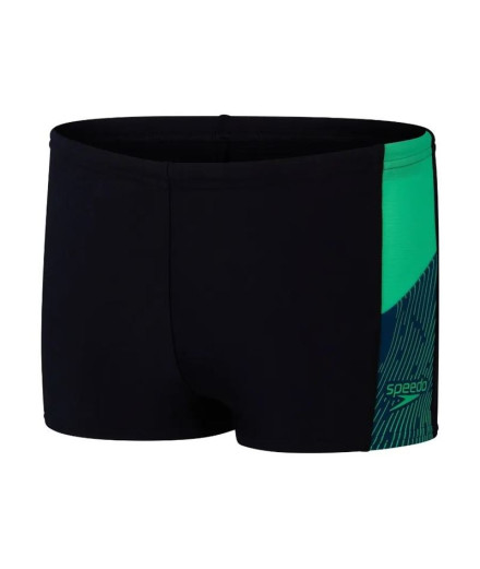 Bañador de Natación Speedo Dive Aquashort Niño Negro/Verde