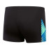 Bañador de Natación Speedo Allover Digi V-Cut Aquashort Hombre Negro/Cobalto