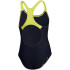 Bañador de Natación Speedo Medley Logo Medalist Niña Navy/Limón