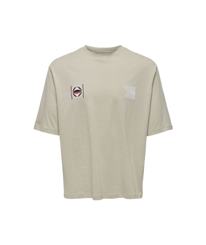 Camiseta Only & Sons Onslenny Ovz Element Beige...