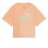 Camiseta Puma Girls Cropped Peach Fizz Infantil