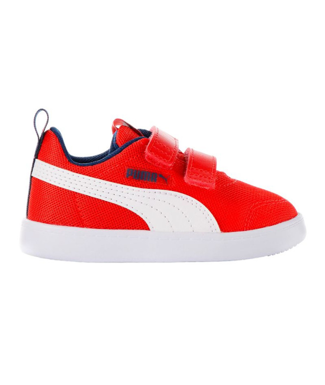 Zapatillas Puma Courtflex v2 Mesh Verde Infantil