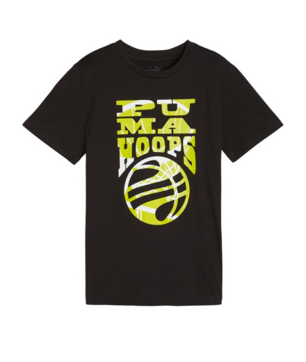 Camiseta Puma Basketball Blueprint Infantil Negro