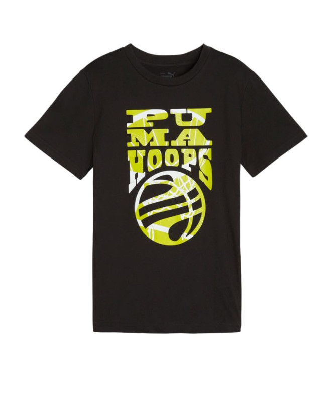 Camiseta Puma Basketball Blueprint Infantil Negro