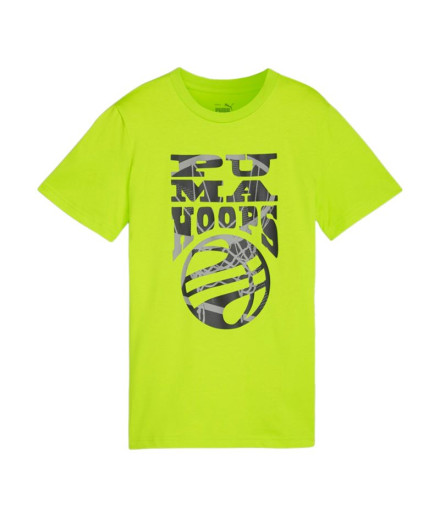 Camiseta Puma Basketball Blueprint Infantil Amarillo