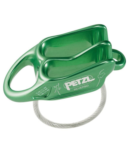 Asegurador-Descensor Petzl Reverso® Verde