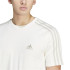 Camiseta adidas Essentials 3 Bandas Hombre Blanco