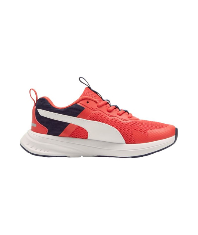 Zapatillas Puma Evolve Run Mesh Rojo Infantil