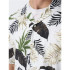 Camisa Only & Sons Corte Regular Cuello Cubano Blanco Hombre