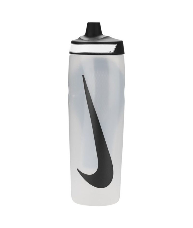 Botella de Fitness Nike Refuel Grip 24 Oz Blanco