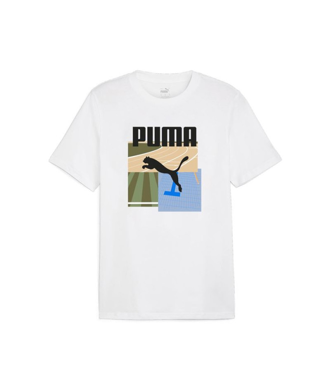 Camiseta Puma GRAPHICS Summer Blanco Hombre