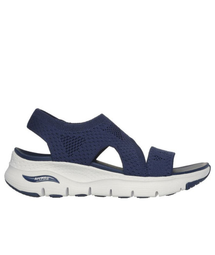 Zapatillas Skechers Arch Fit Mujer Navy Knit
