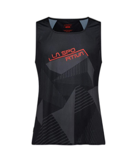 Camiseta de Escalada La Sportiva Comp Tank Hombre Negro/rojo