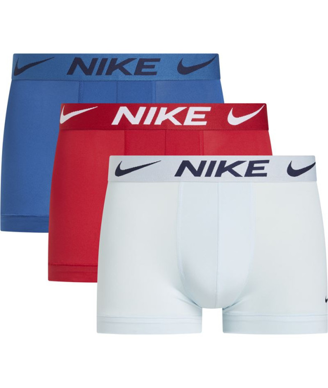 Calzoncillos Nike Trunk 3Pk Hombre Azul/Rojo