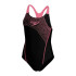 Bañador de Natación Speedo Medley Logo Medalist Niña Negro/Rosa