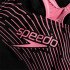 Bañador de Natación Speedo Medley Logo Medalist Niña Negro/Rosa