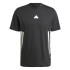 Camiseta adidas Future Icons 3Bandas Regular Hombre Negro