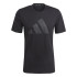 Camiseta de Fitness adidas Essentials Tr-Es Feelready Logo Hombre Negro
