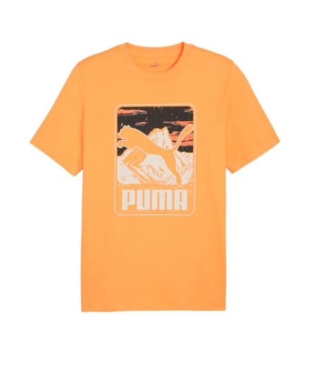 Camiseta Puma Graphics Mountain e Clementine Hombre Naranja