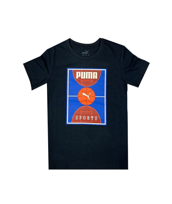 Camiseta Puma Bppo Basket Blank Ba Infantil...