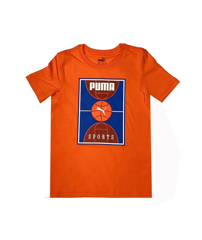 Camiseta Puma Bppo Basket Blank Ba Infantil...
