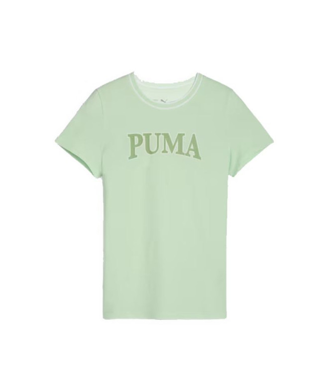 Camiseta Puma Squad Infantil Oliva