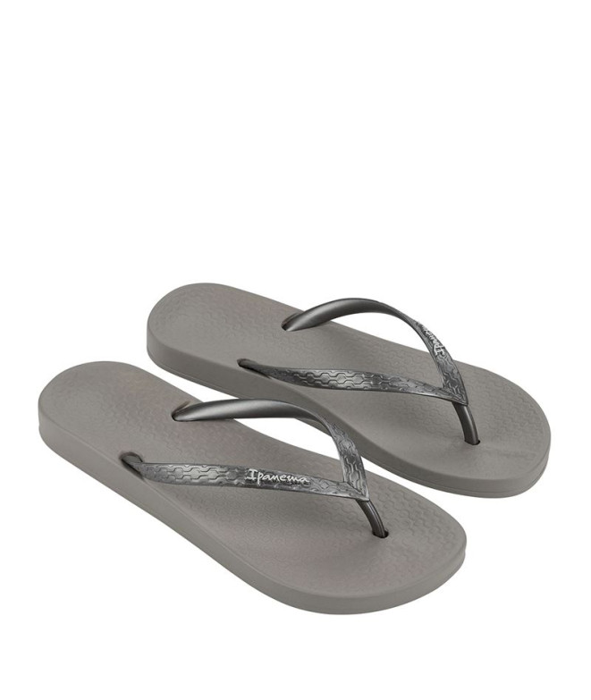 Chanclas Ipanema Anatomica Tan Mujer Gris/Silver