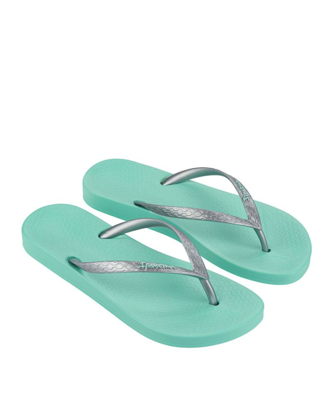 Chanclas Ipanema Anatomica Tan Mujer Verde/Silver