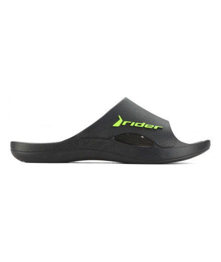 Chanclas Rider Bay Xiii Hombre Negro/Gris