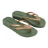 Chanclas Ipanema Bossa Soft V Mujer Verde/Oro