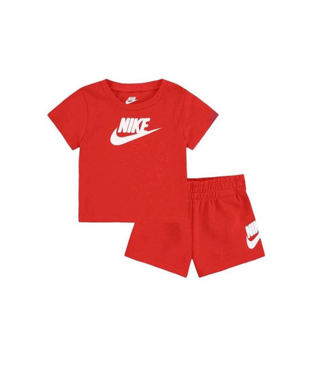 Conjunto Nike Club & Short Set Infantil Rojo