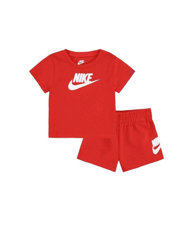Conjunto Nike Club & Short Set Infantil Rojo