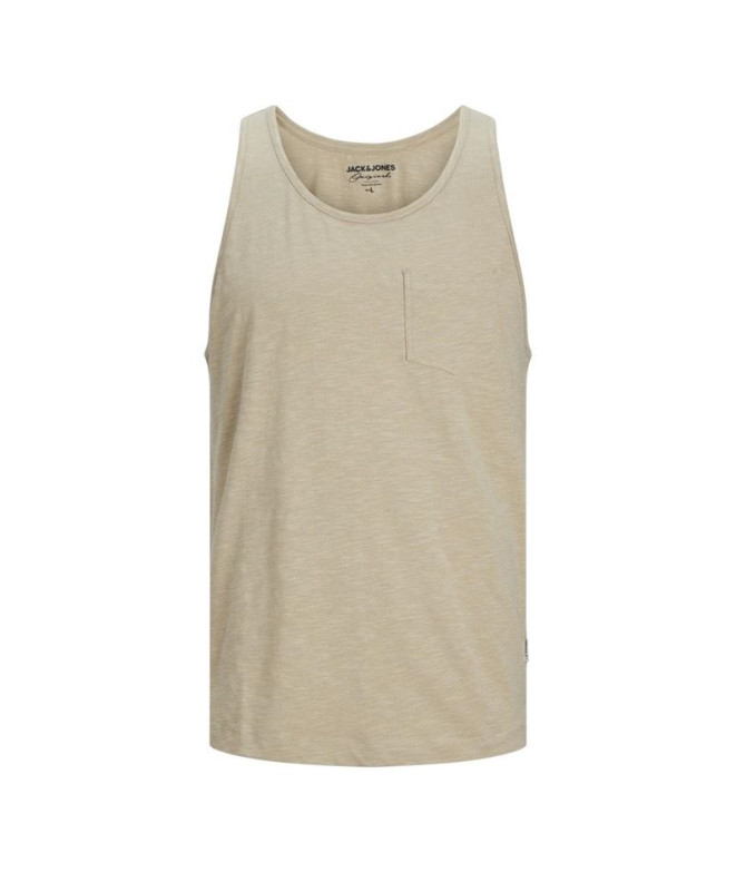 Camiseta Jack & Jones Jortampa Slub Top Beige