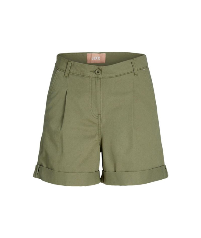 Pantalones Jack & Jones Jxmaddy Rlx Ctn Hw Verde