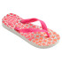 Chanclas Havaianas Kids Flores  Flux Infantil Blanco/Rosa