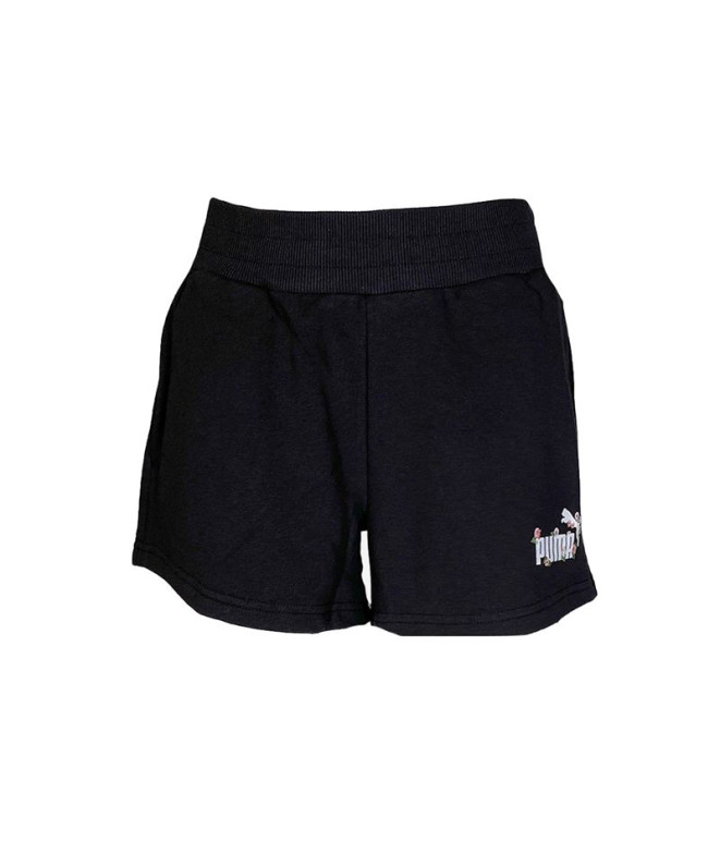 Pantalones Puma Floreal Negro Mujer