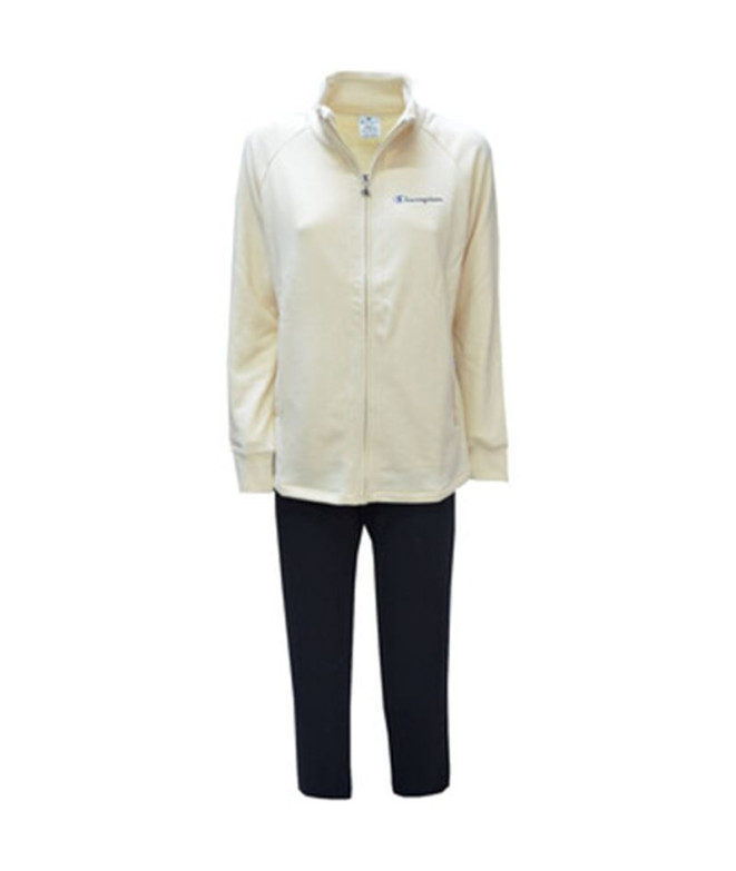 Chándal Champion Sweatsuit Mujer Beige