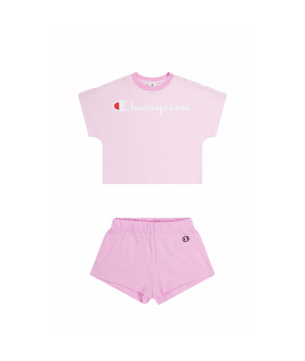 Conjunto Champion Set Niña Rosa