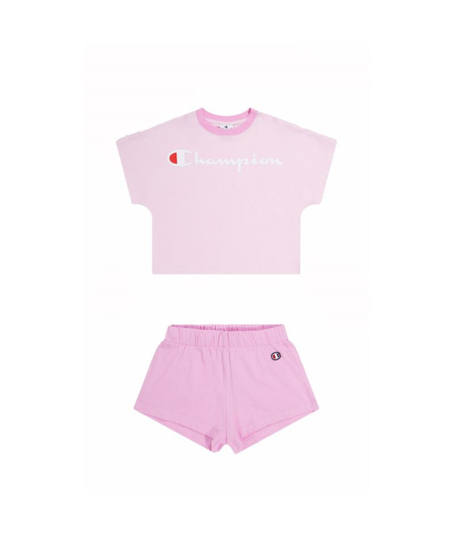 Conjunto Champion Set Niña Rosa