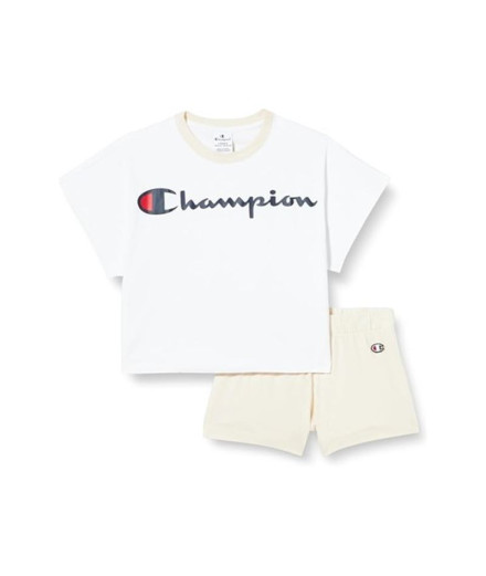 Conjunto Champion Set Niña Beige